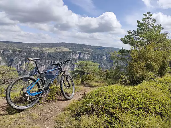 vtt vue Gorges du Tarn